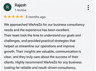 WEAREZO Testimonial