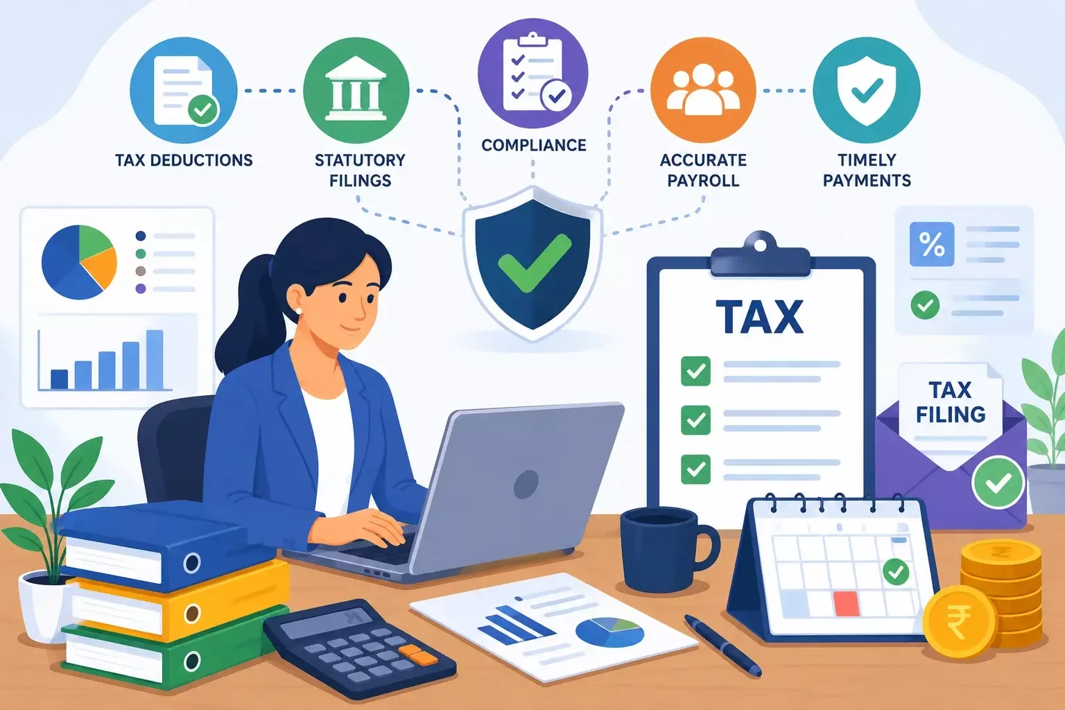 Seamless tax support for payroll